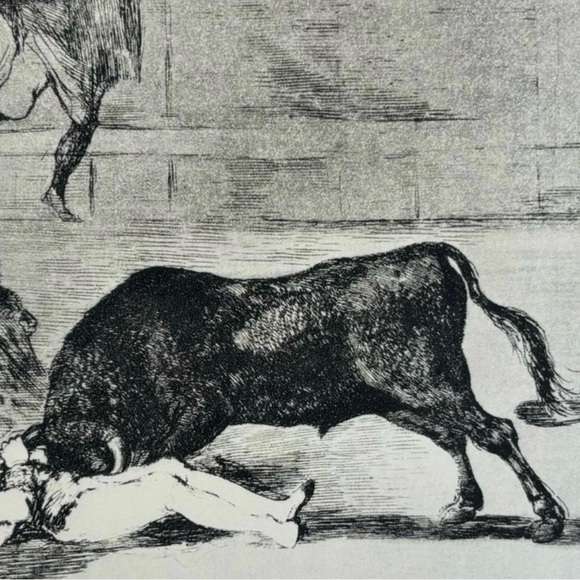 PEPE-ILLO, MADRID BULLRING Original Vintage Fine Art GOYA Spain Print 1960’s - Picture 4 of 7
